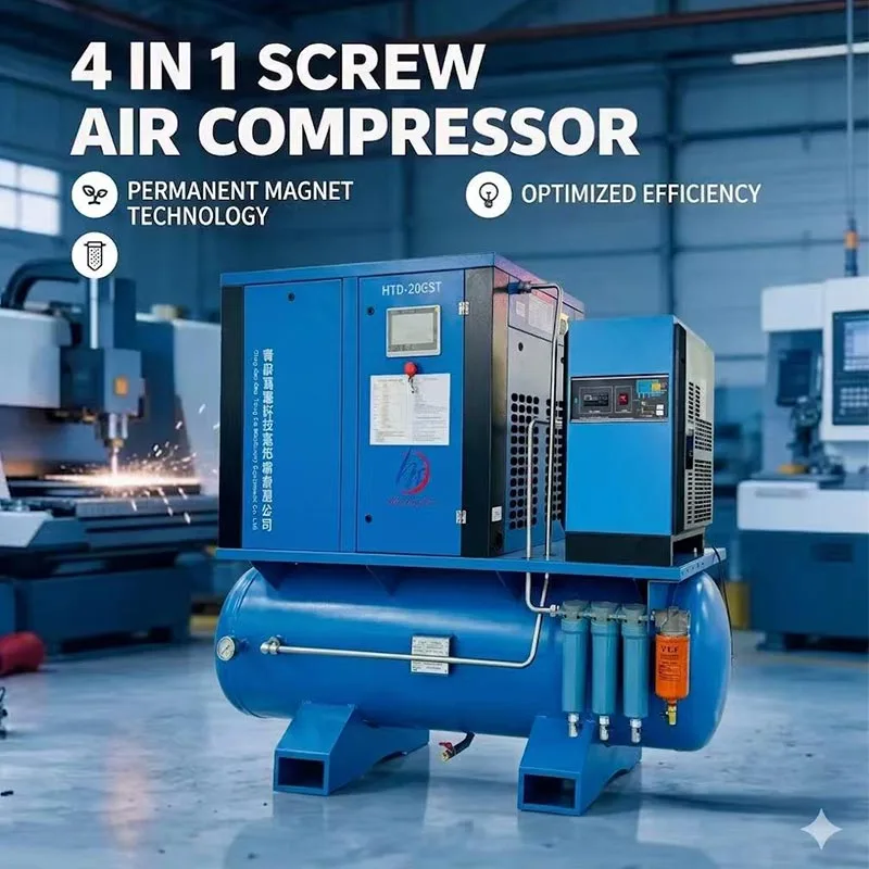 လေဆာဖြတ်တောက်ခြင်းအတွက် 22KW 16 Bar Air Compressor